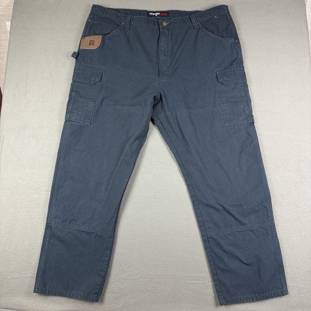 Wrangler Riggs Workwear Cargo Carpenter Rip Stop Pants Tag 38x32 (Fits‎ 44x31)